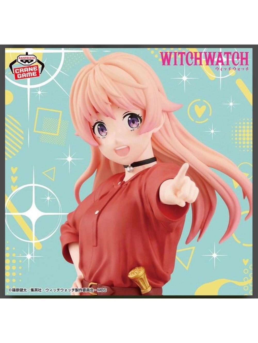 Banpresto Witch Watch Nico Wakatsuki Figure Red Dress Crane Game Anime Statuette